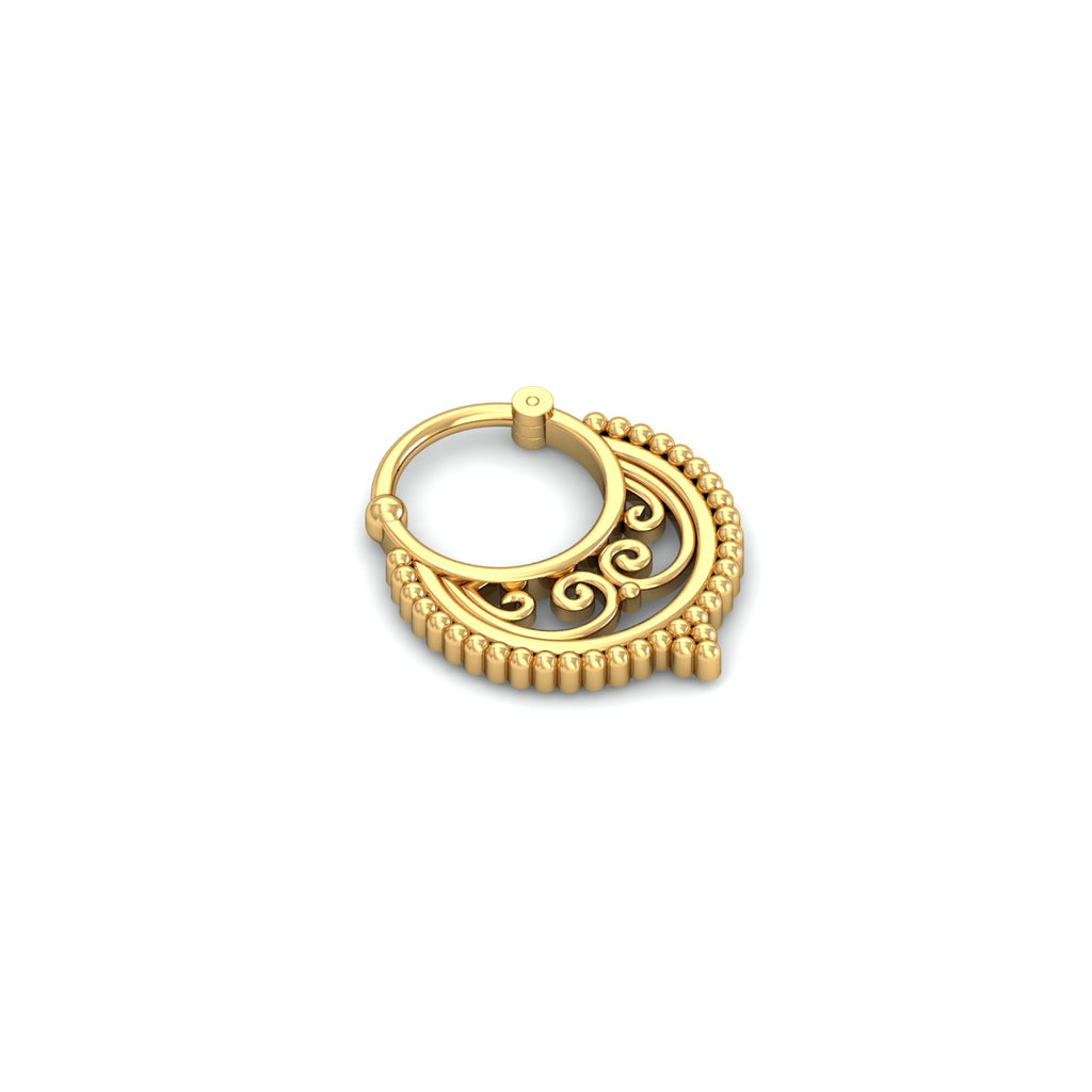 Tribal Gold Septum Ring