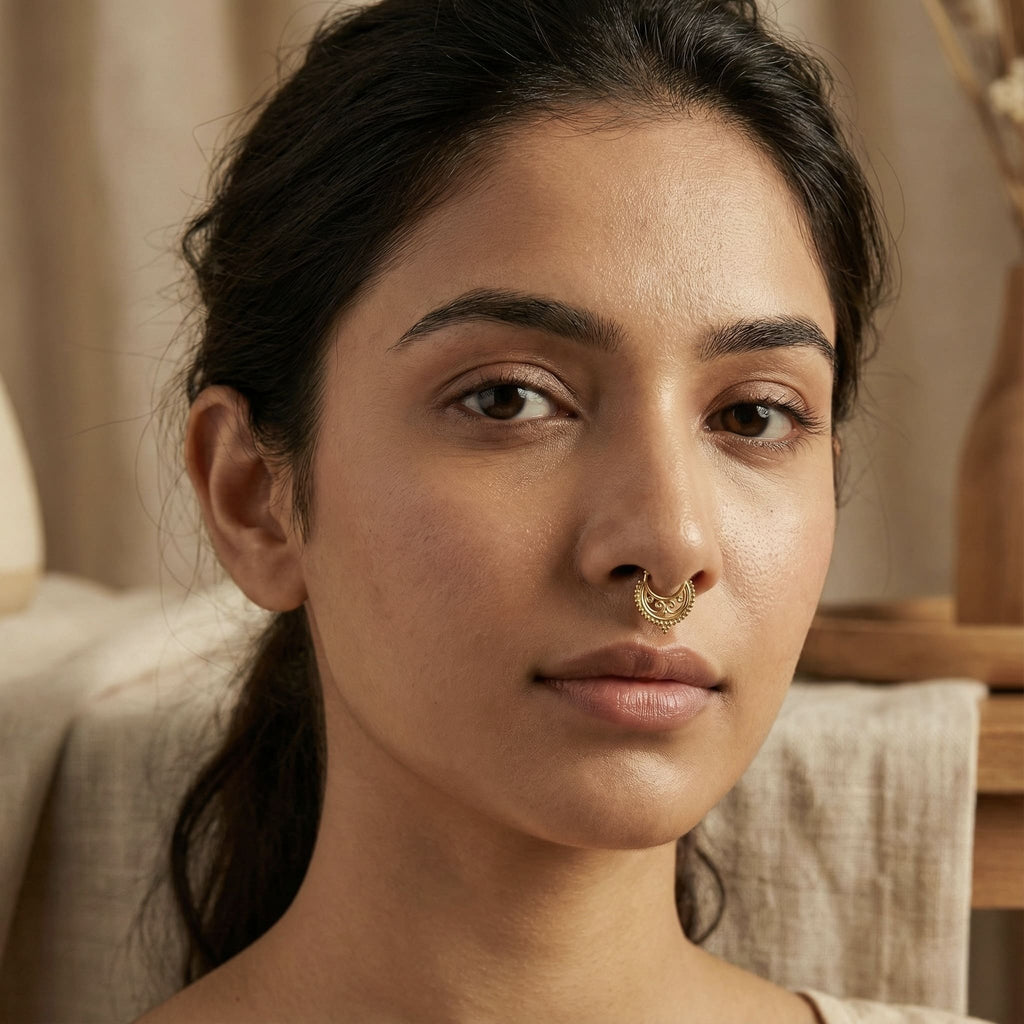 Tribal Gold Septum Ring