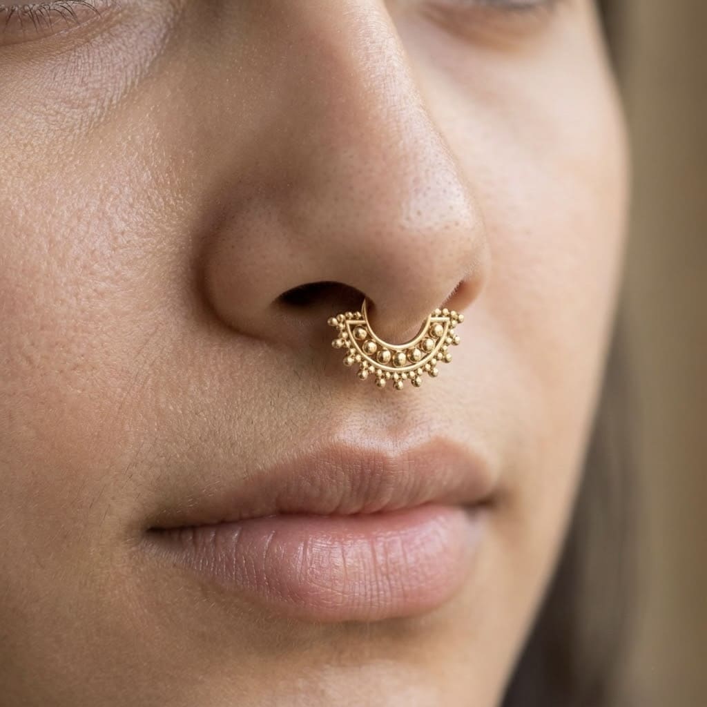 Beads Tribal Septum Ring