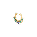 Blue-Green Fake Septum Ring