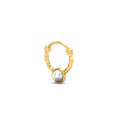 Twisted Pearl Septum Ring