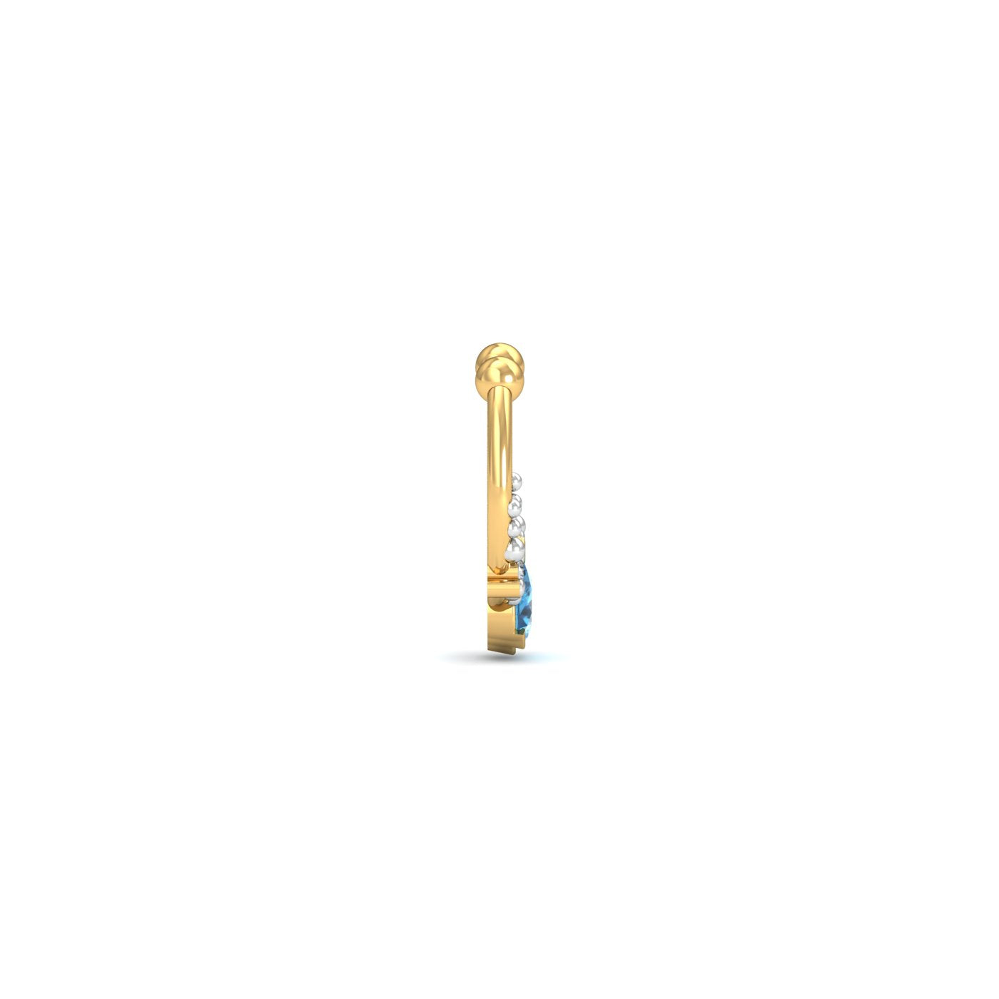 Pear Topaz Faux Septum Ring
