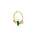 Bat Emerald Septum Ring
