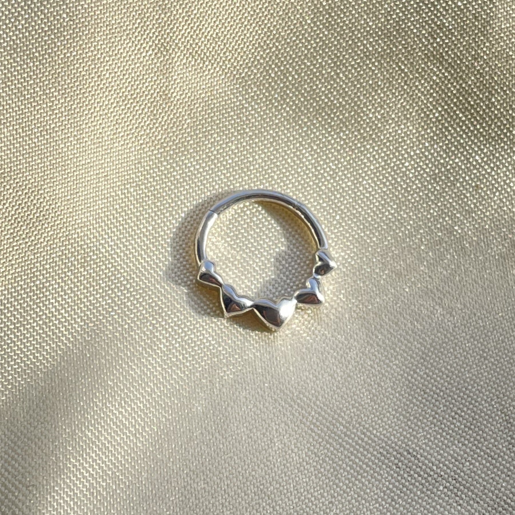 Hearts Septum Ring