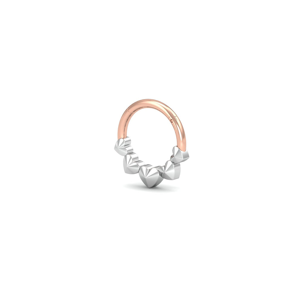 Hearts Septum Ring