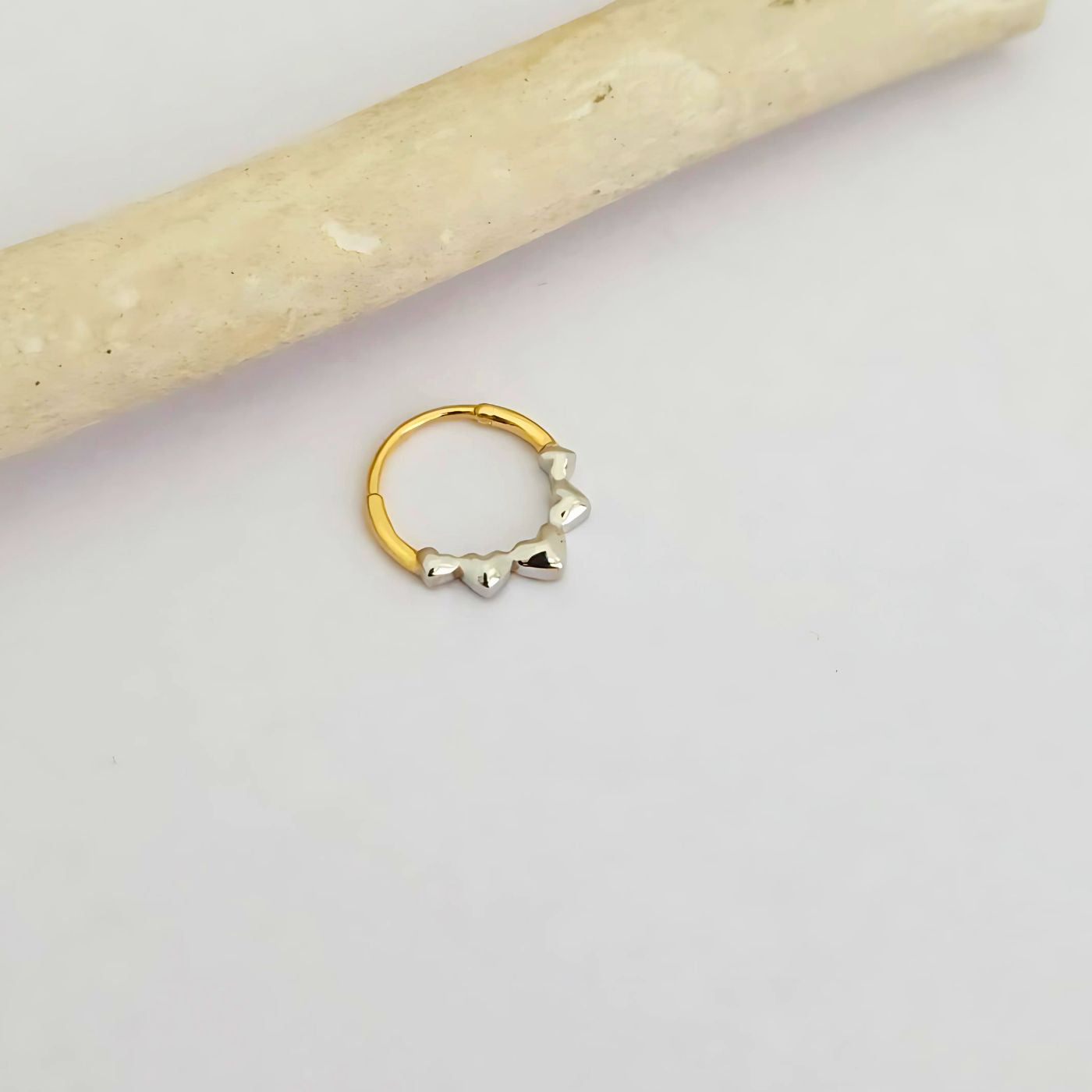 Hearts Septum Ring