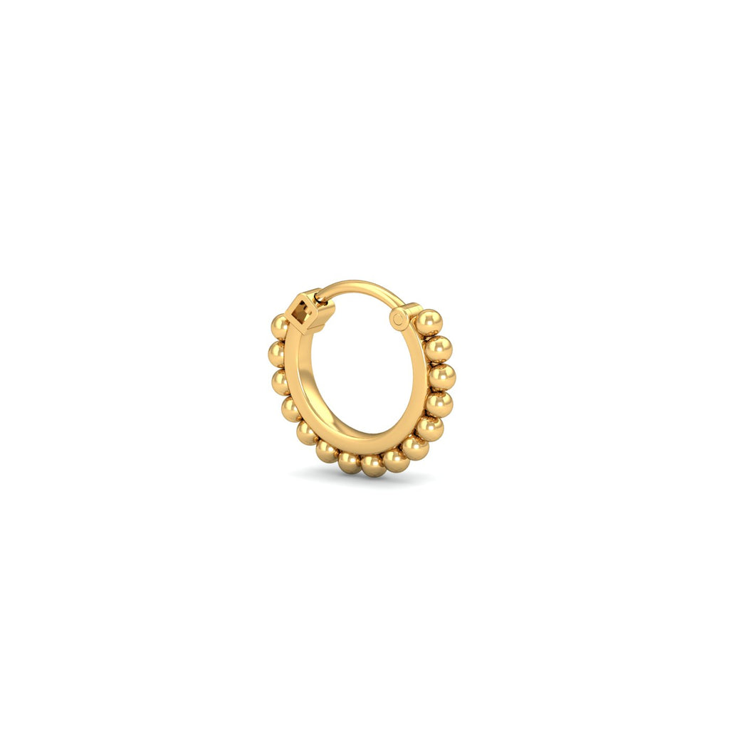 Gold Beads Septum Ring