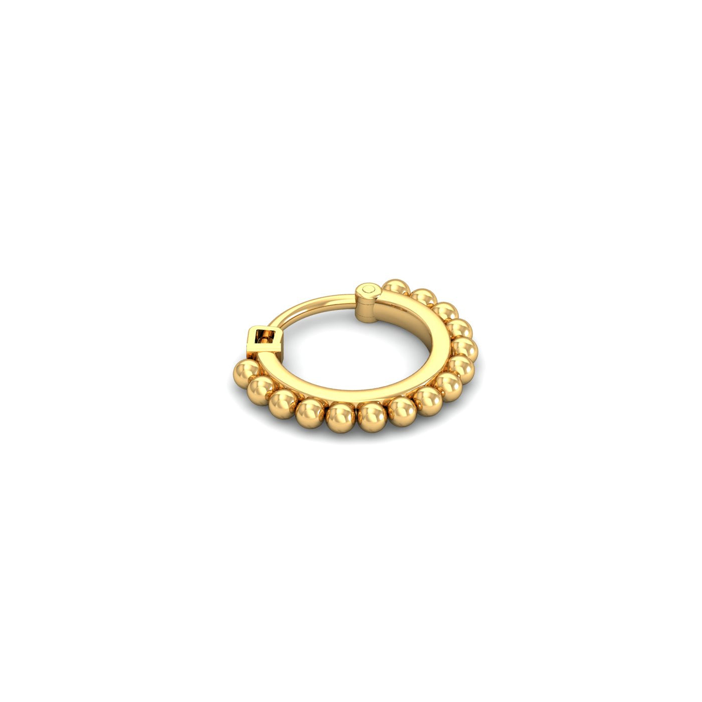 Gold Beads Septum Ring