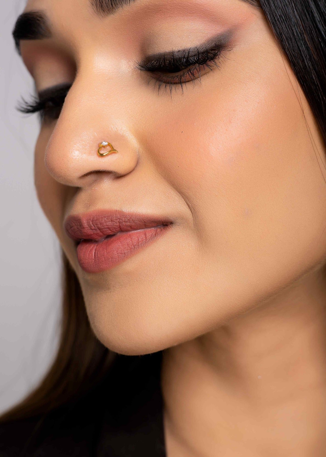 Keily Heart Nose Stud