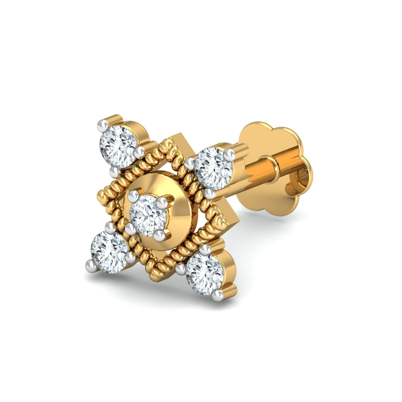 Garnished Square Nose Stud