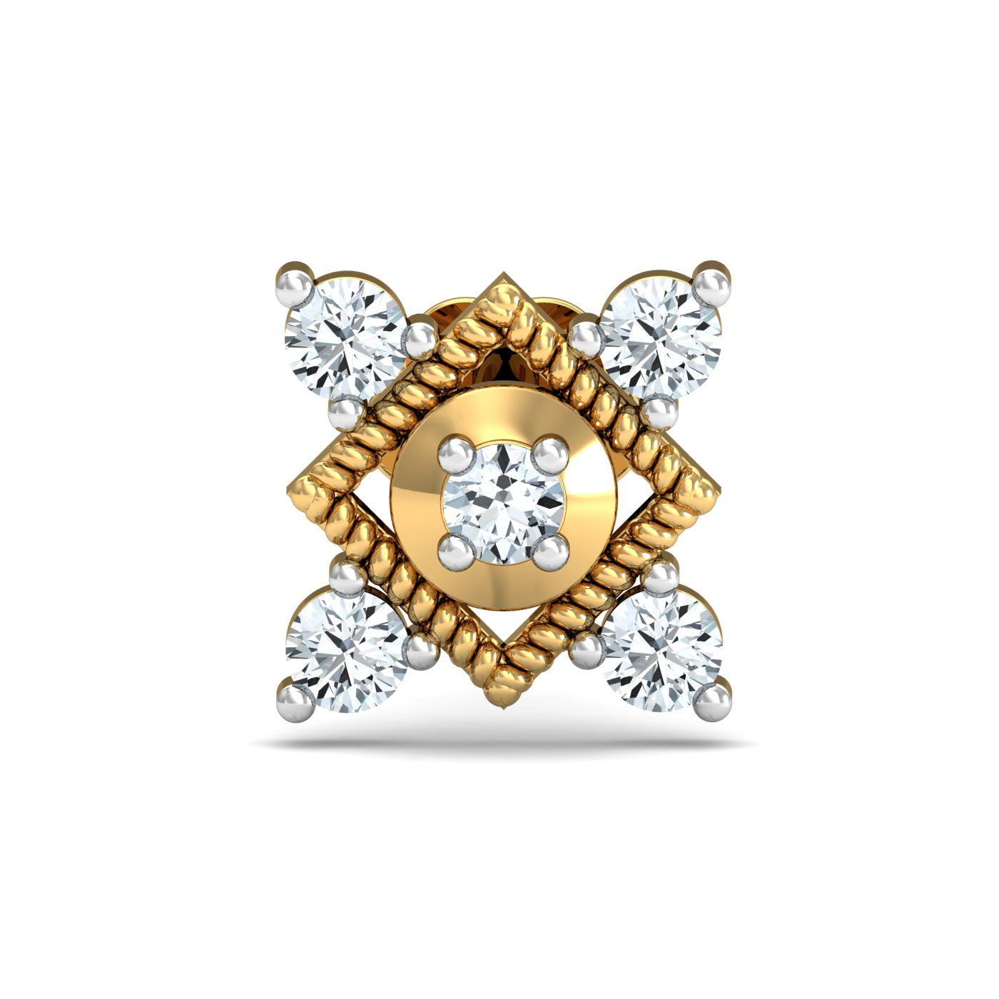 Garnished Square Nose Stud