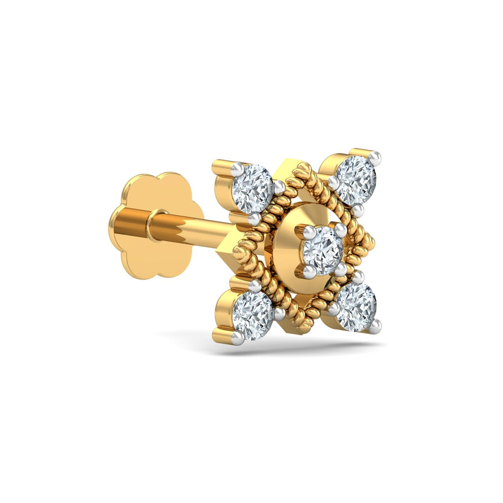 Garnished Square Nose Stud