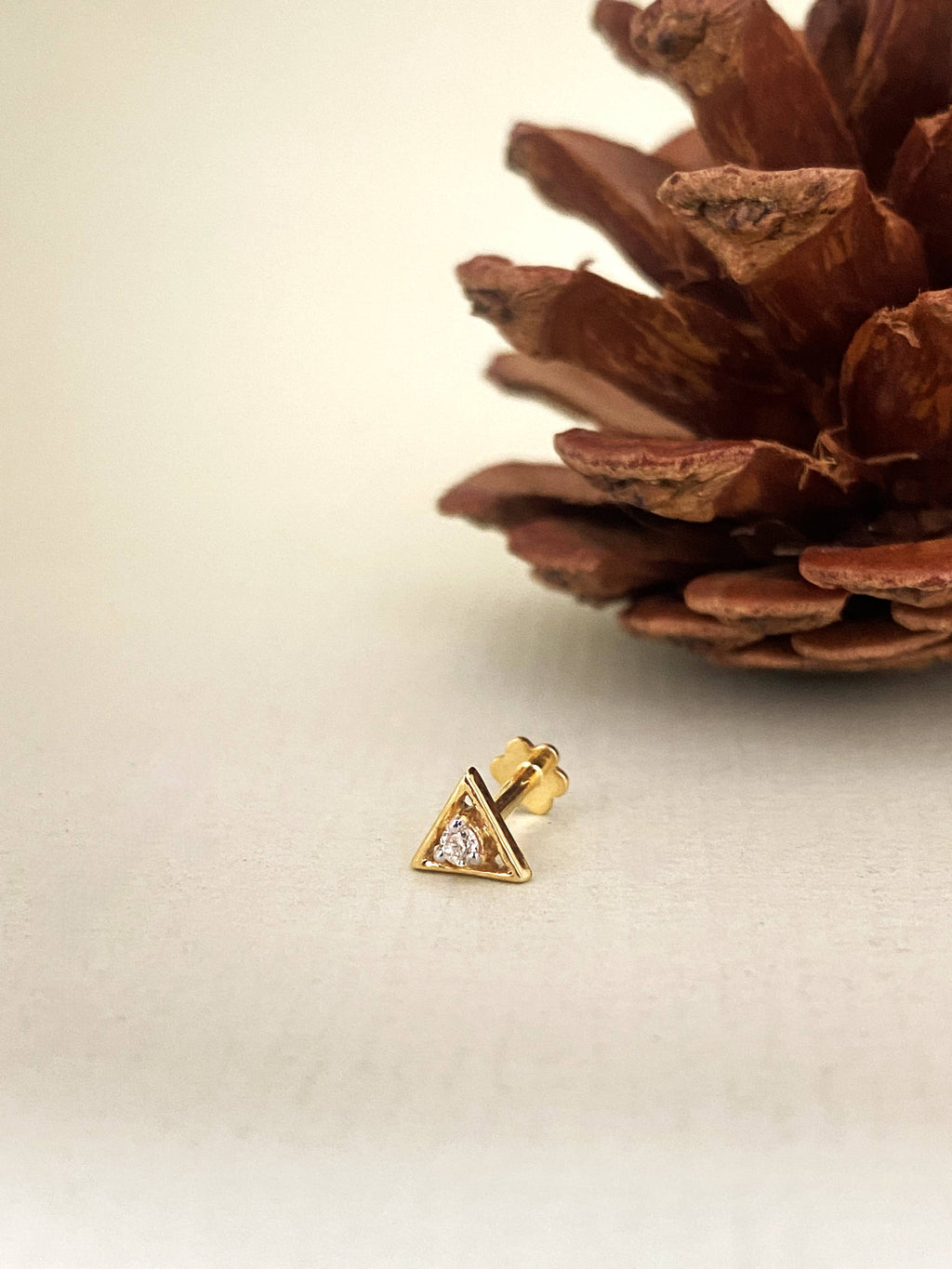 Trikona Nose Stud