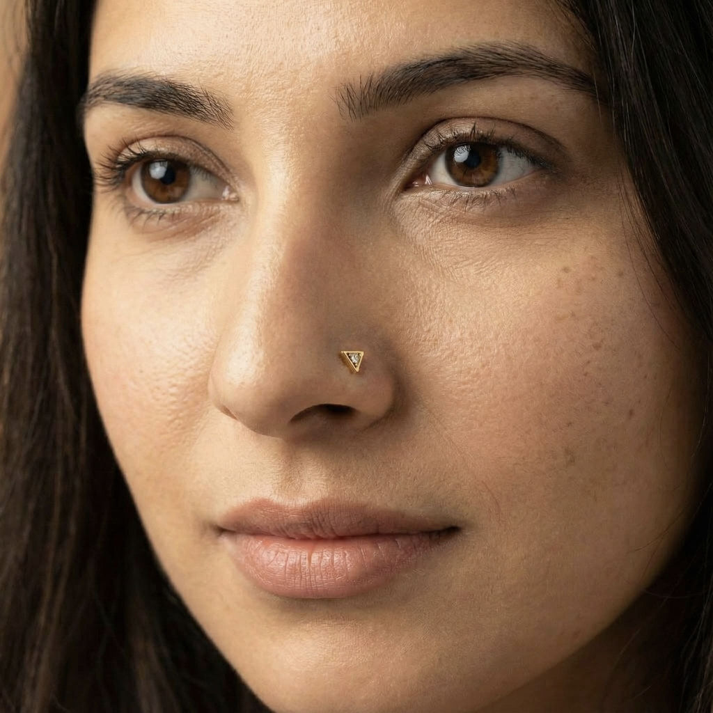 Trikona Nose Stud