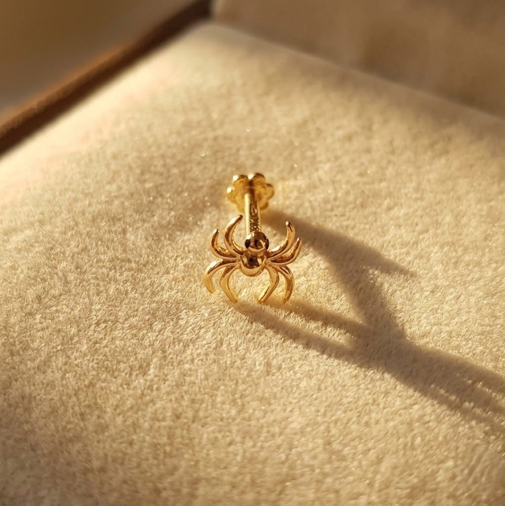 Spider Gold Nose Stud