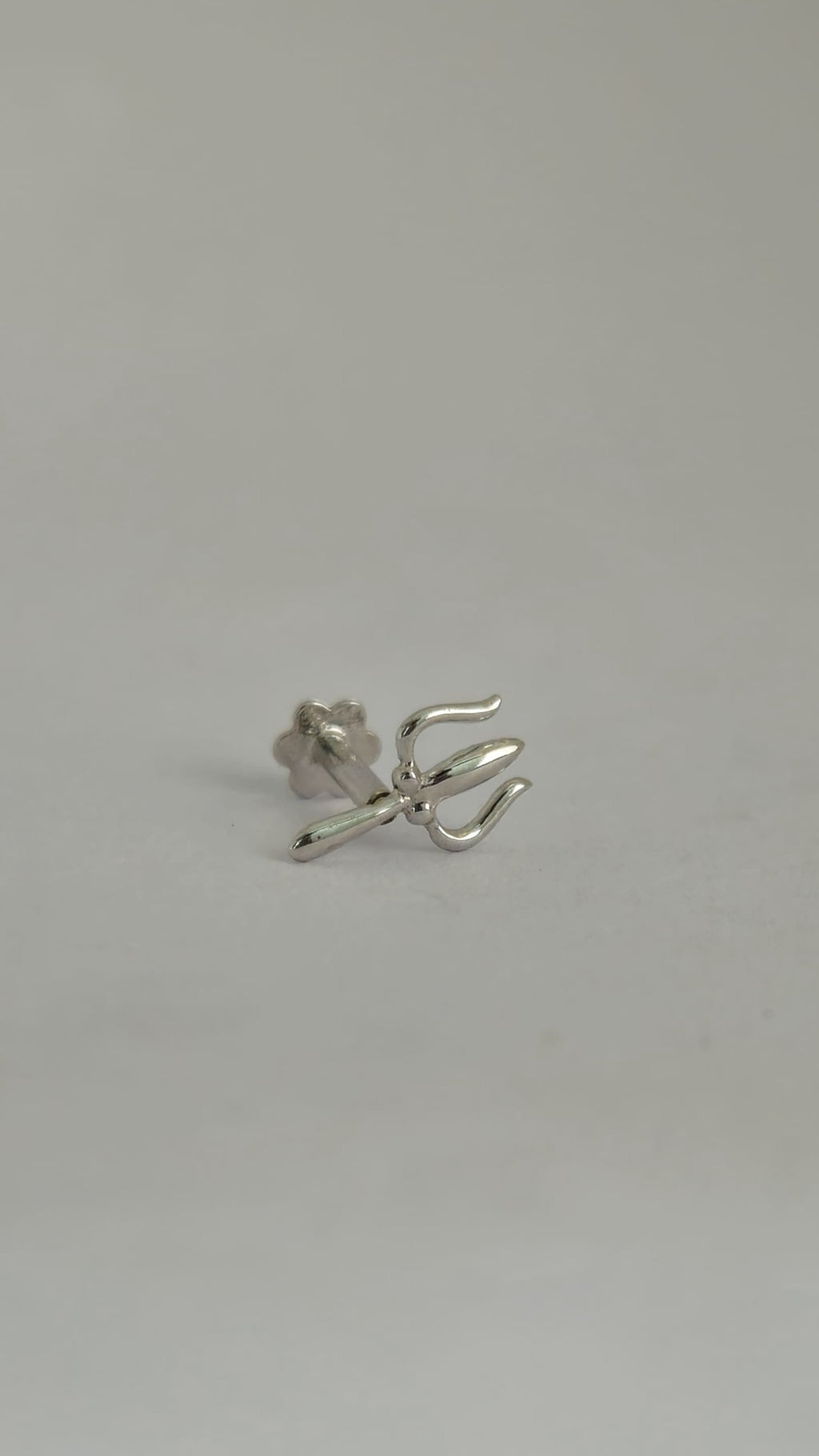 Trident Gold Nose Stud