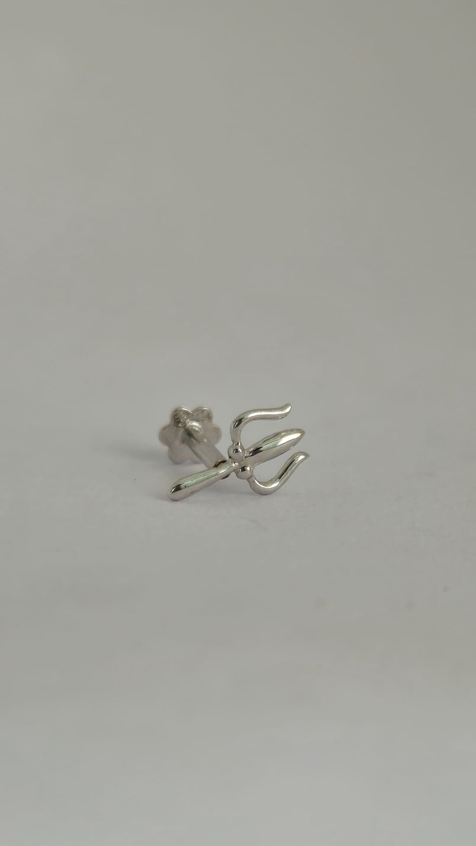Trident Gold Nose Stud