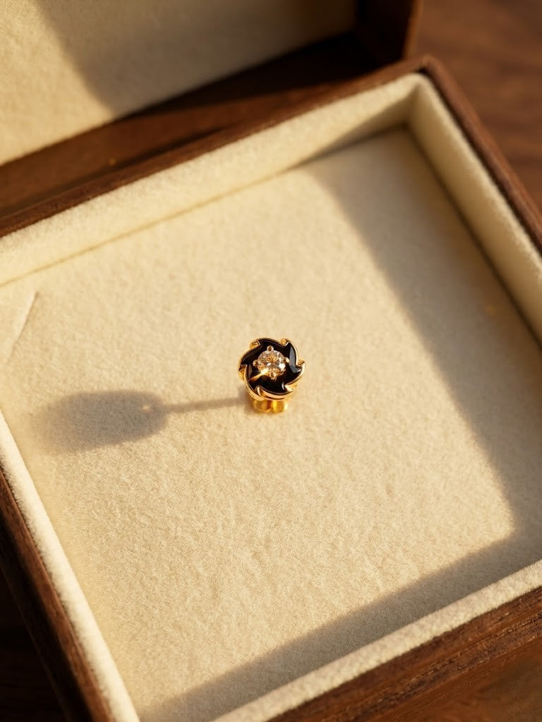 Spinning Disc Nose Stud