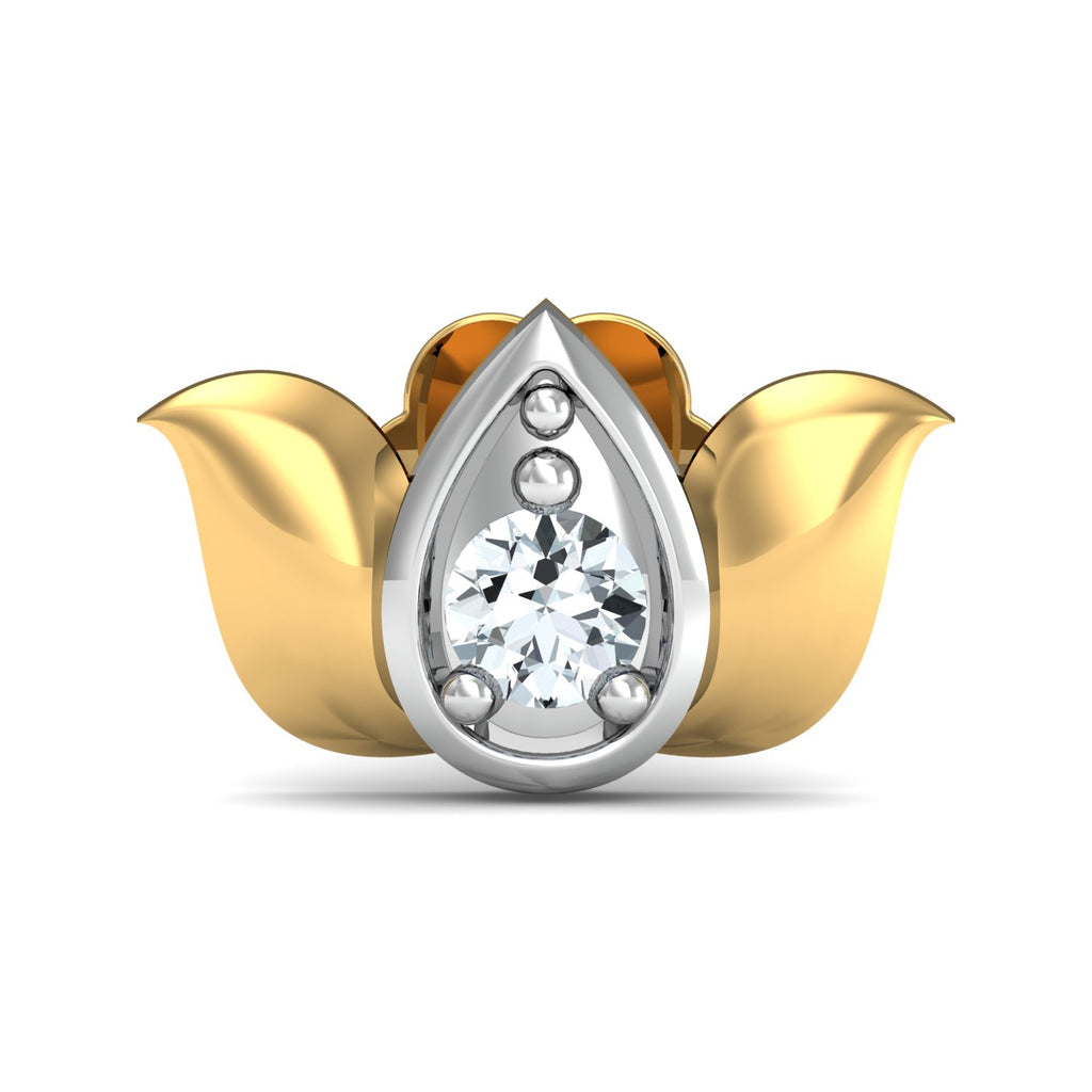 Lotus Studded Nose Stud