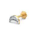 Crescent Studded nose stud