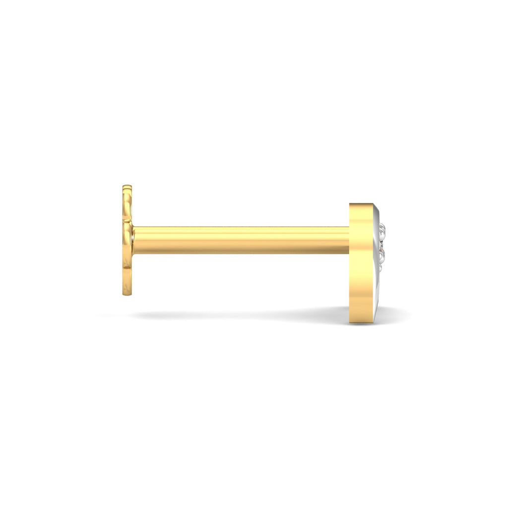 Crescent Studded nose stud