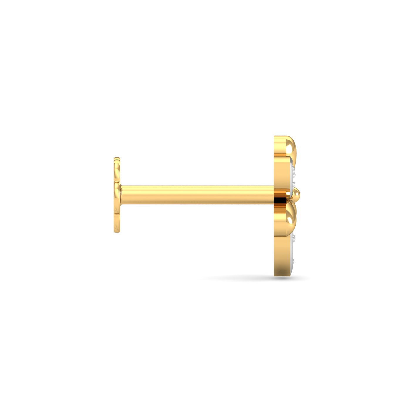Sepals Diamond Nose Stud