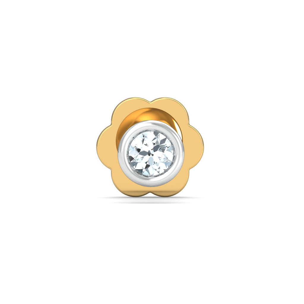 Bezel 2 Cent Nose Stud