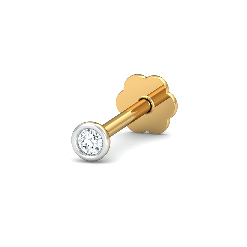 Bezel 2 Cent Nose Stud