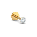 Bezel 3 Cent Nose Stud