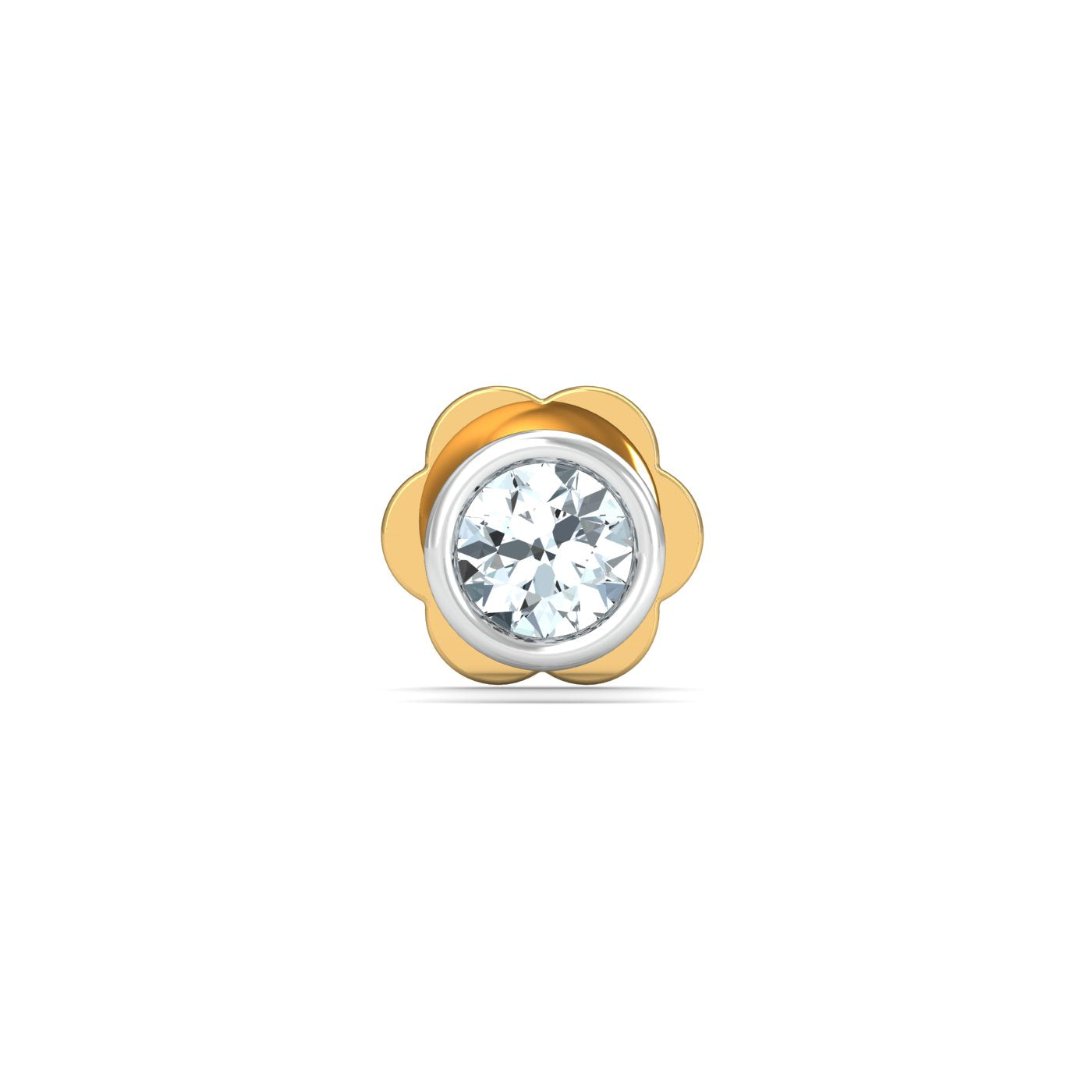 Bezel 4 Cent Nose Stud