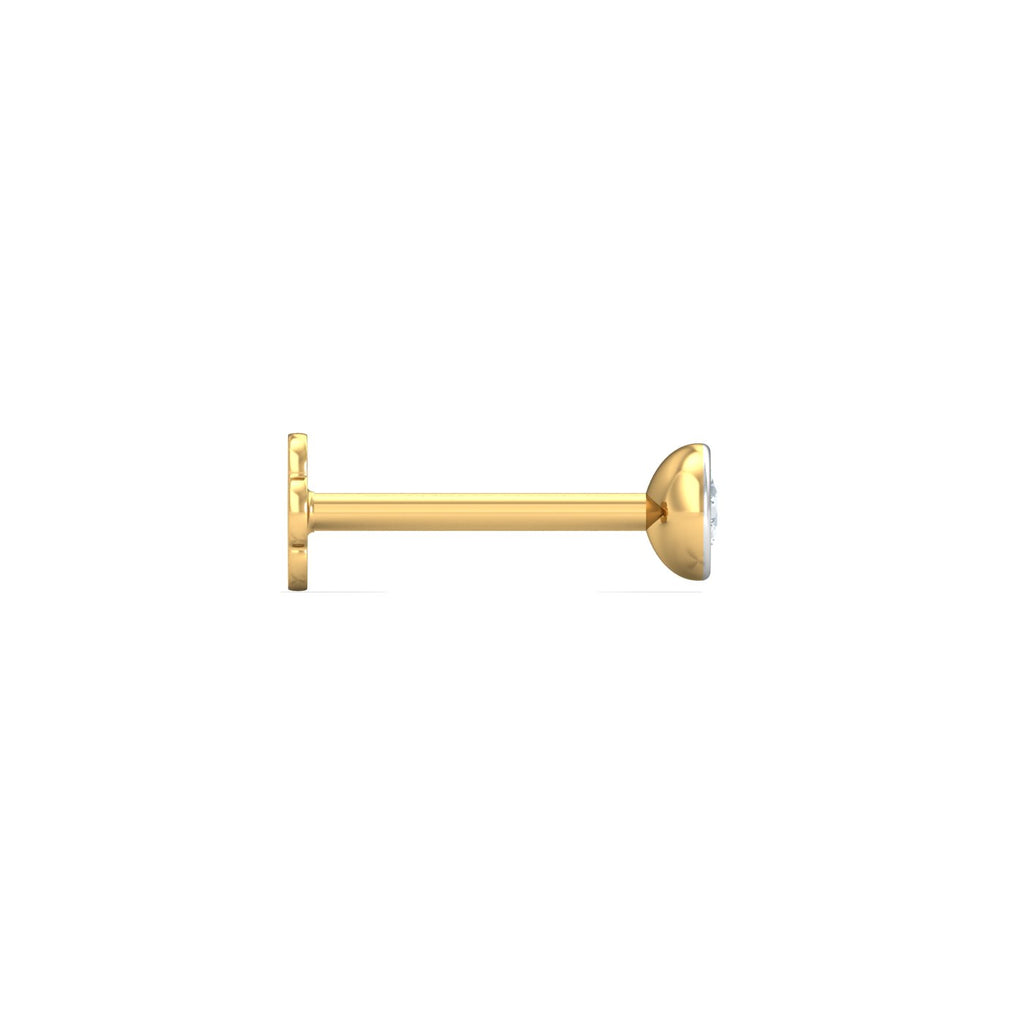 Bezel 5 Cent Nose Stud