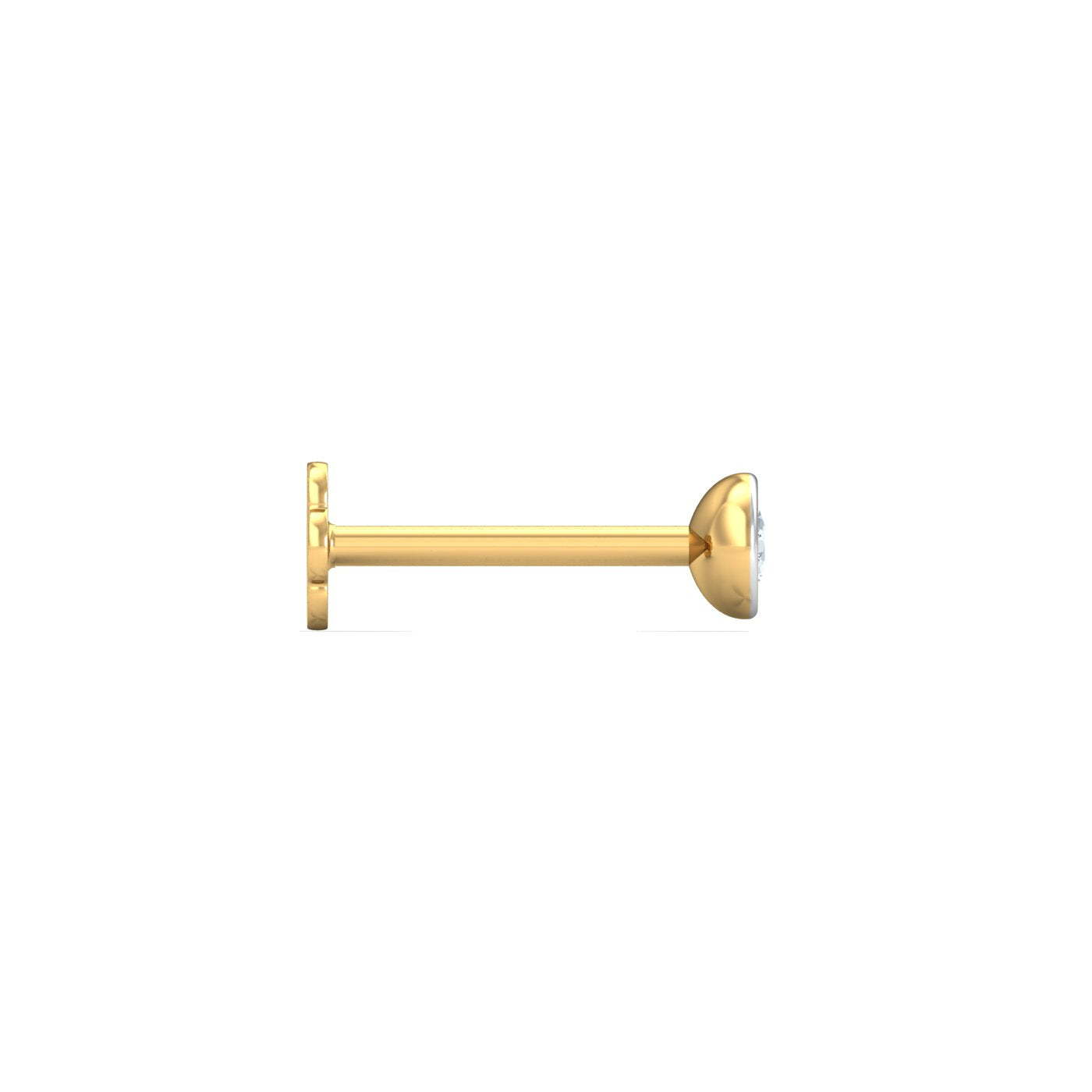 Bezel 5 Cent Nose Stud