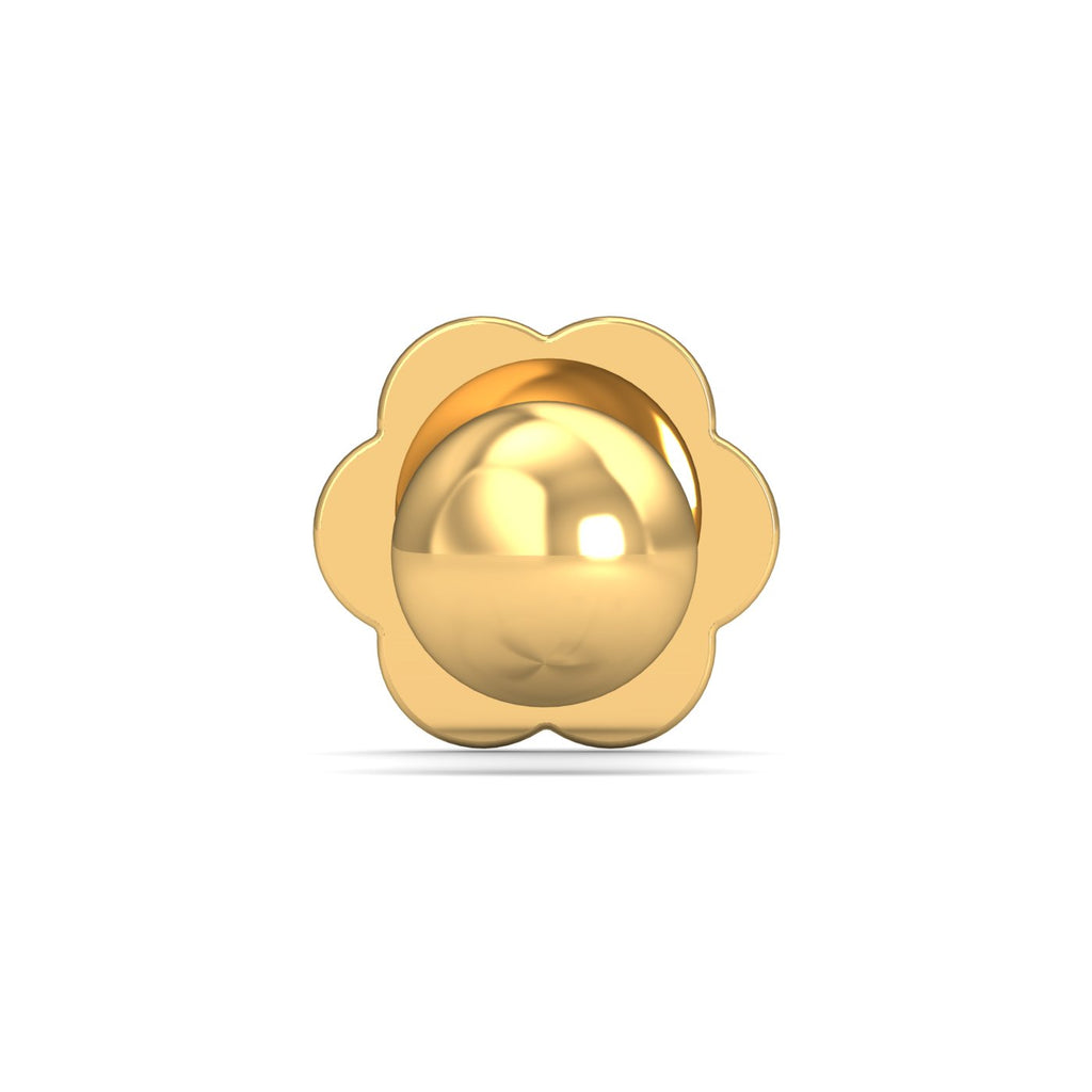 2.5 MM Gold Ball Nose Stud