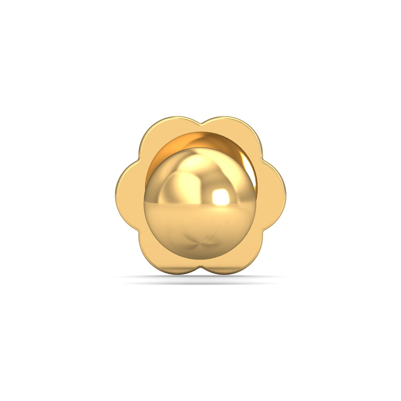 2.5 MM Gold Ball Nose Stud