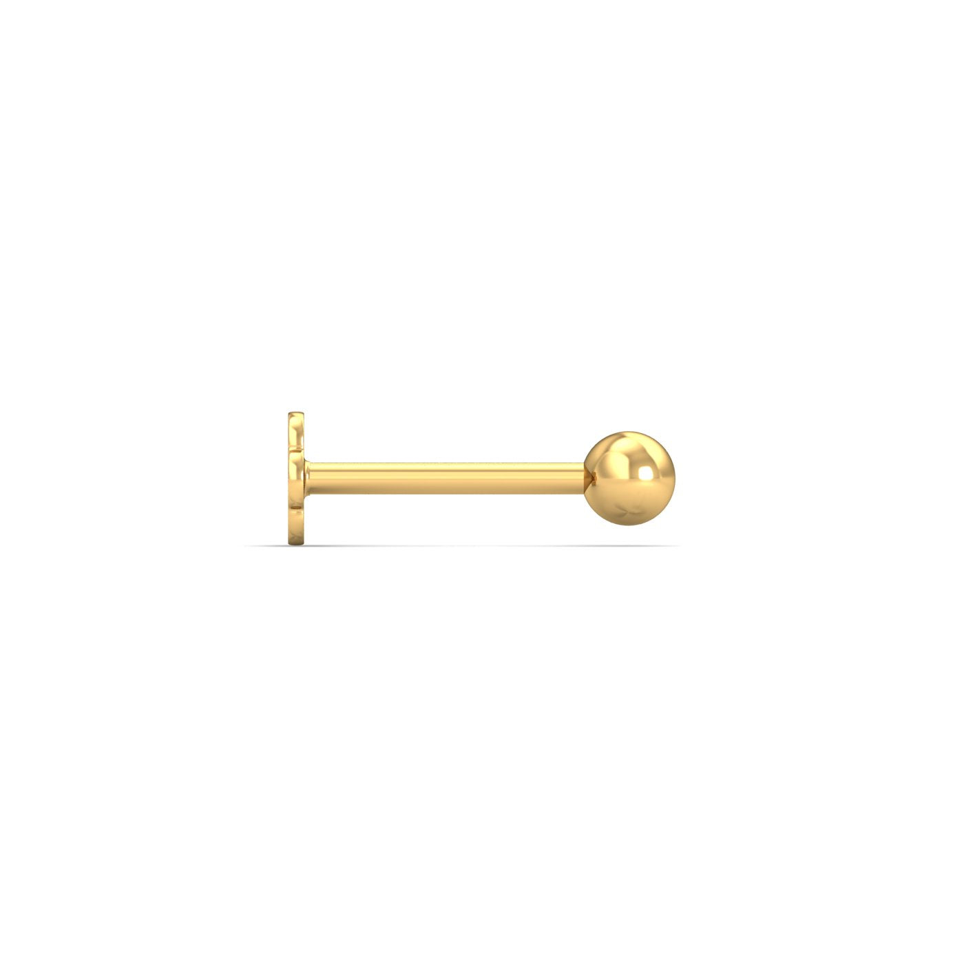 2.5 MM Gold Ball Nose Stud