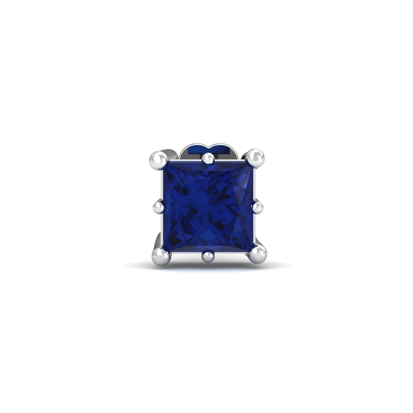 Parzva Blue Sapphire Nose Stud