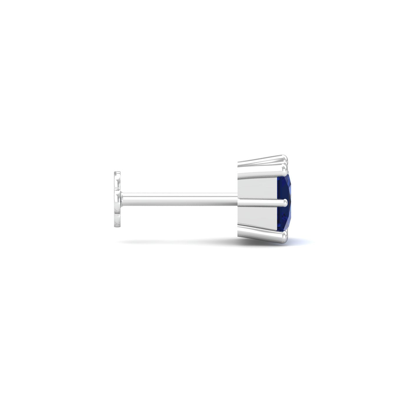 Parzva Blue Sapphire Nose Stud