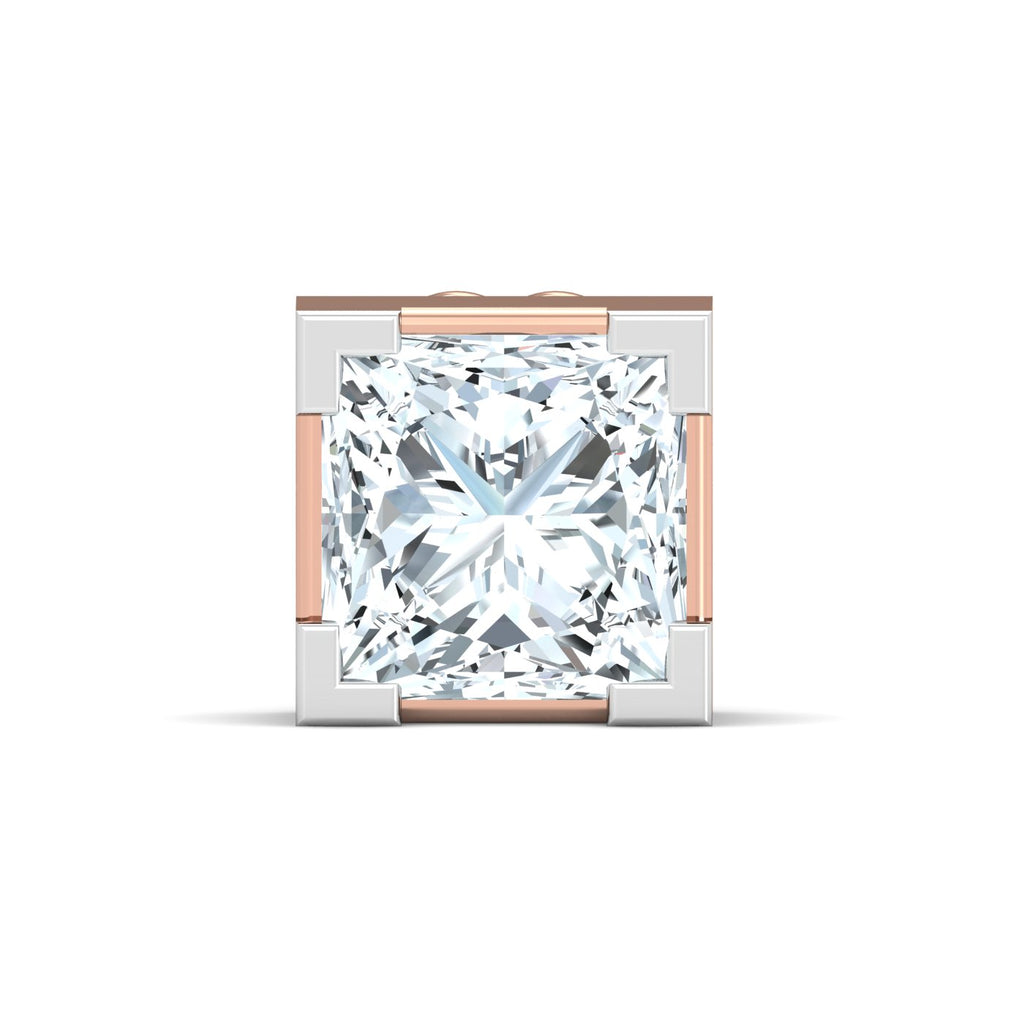 0.34 ct. Princess Solitaire Nose Stud