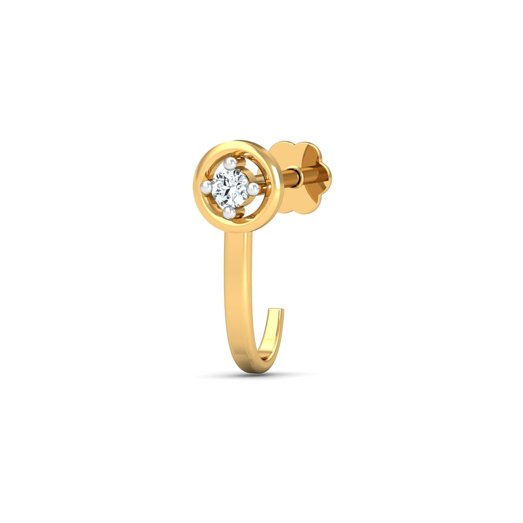 Bling J-shaped Nose Stud