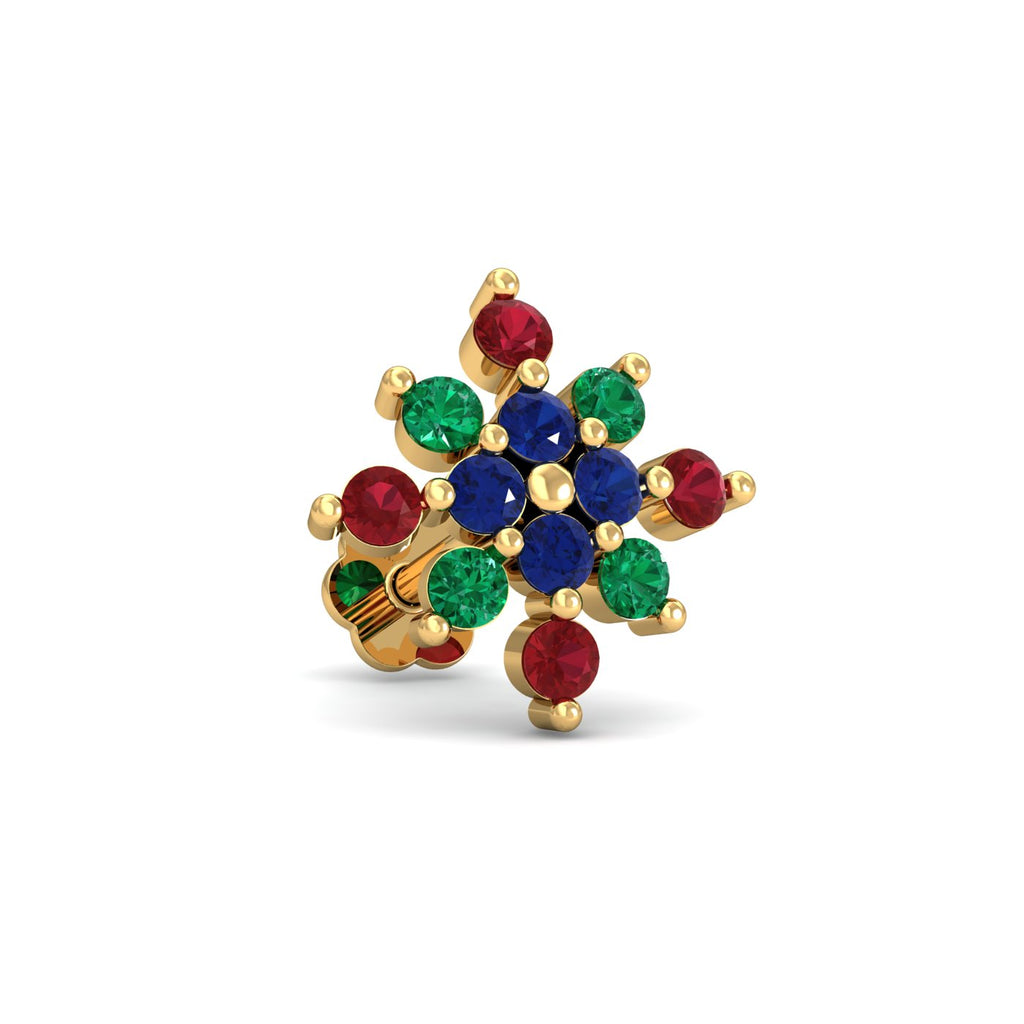 Multi-Gems Nose Stud