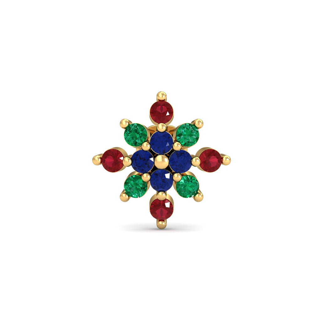 Multi-Gems Nose Stud