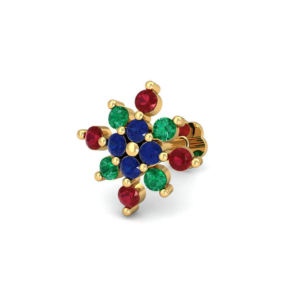 Multi-Gems Nose Stud
