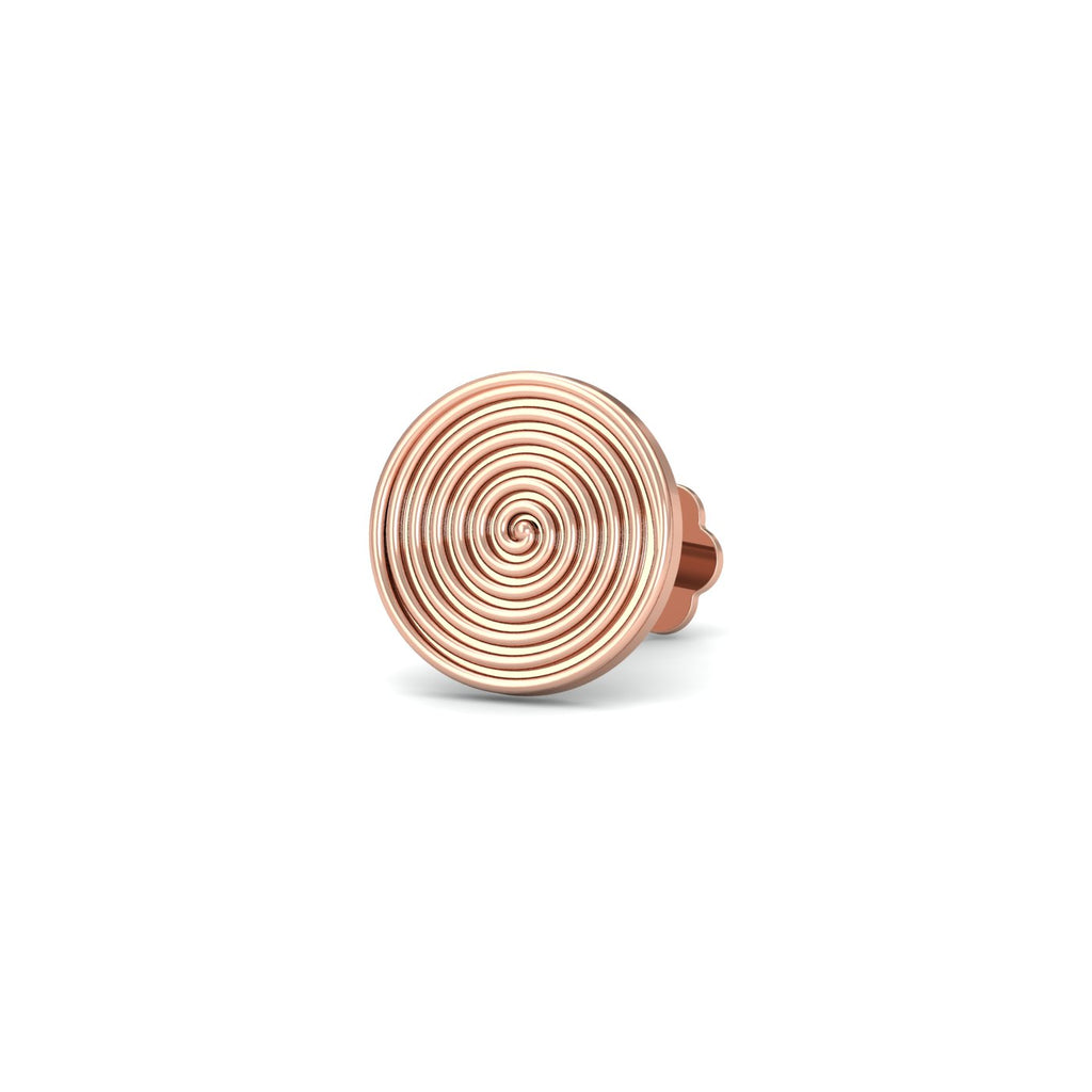 Swirling Gold Nose Stud