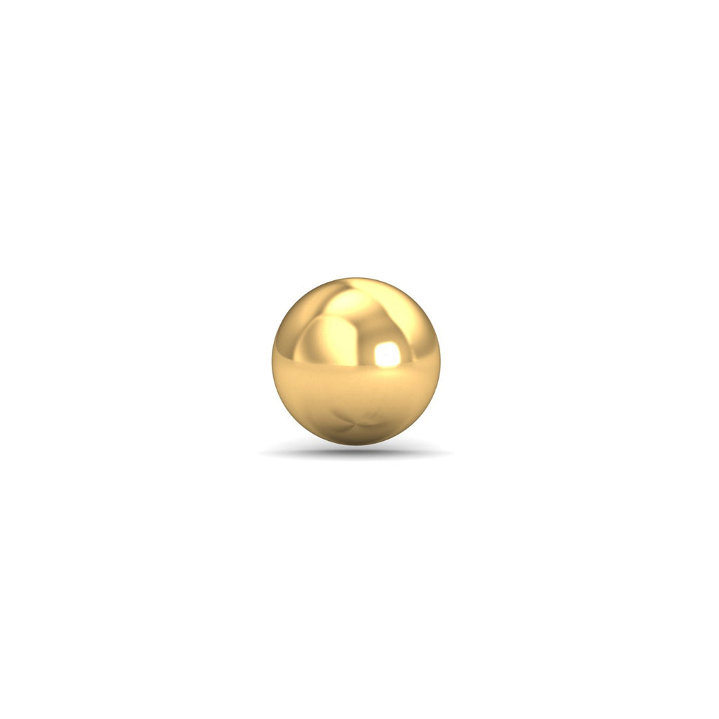 Gold Button Nose Stud