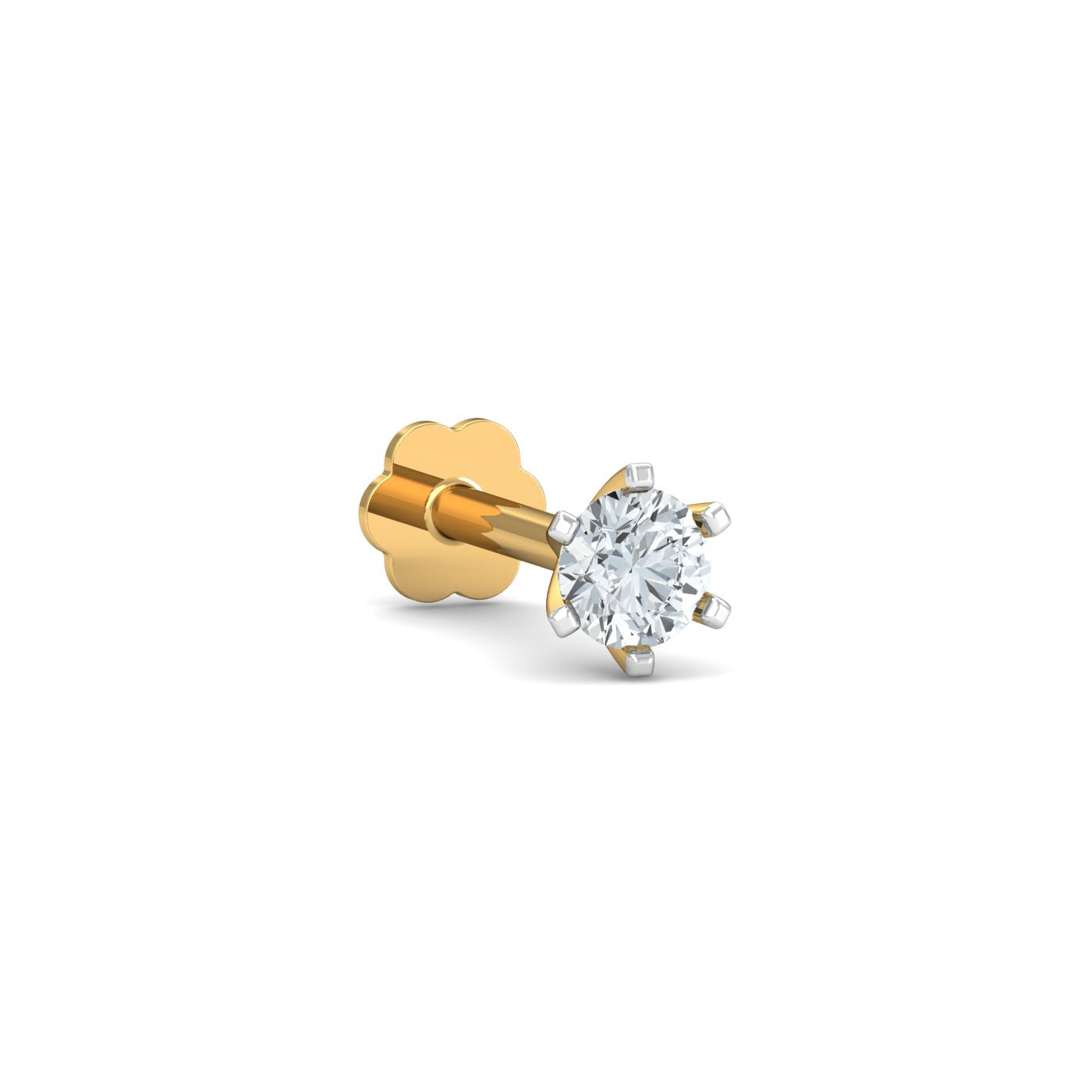 0.15 Ct Solitaire Nose Stud