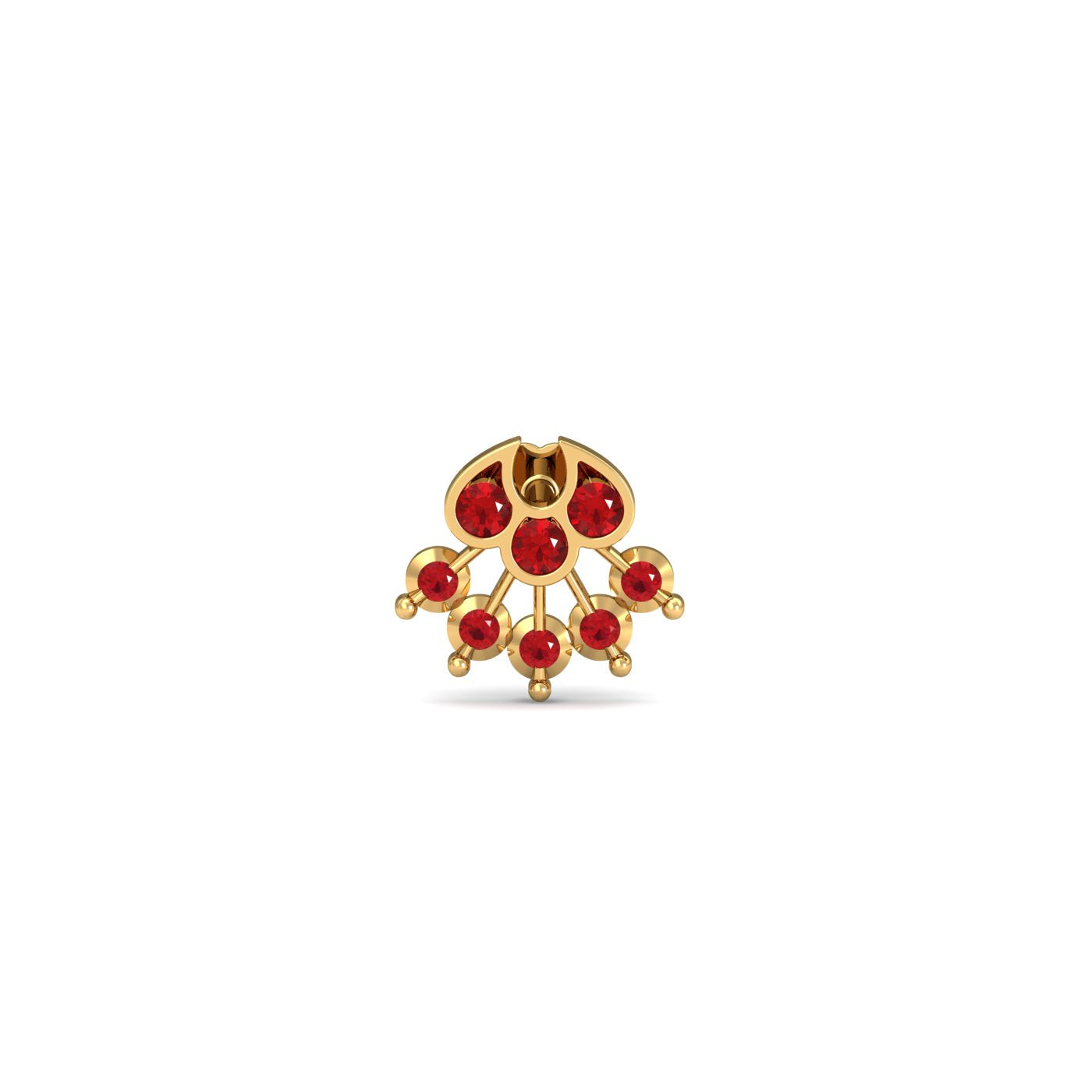 Zinnia Ruby Nose Stud