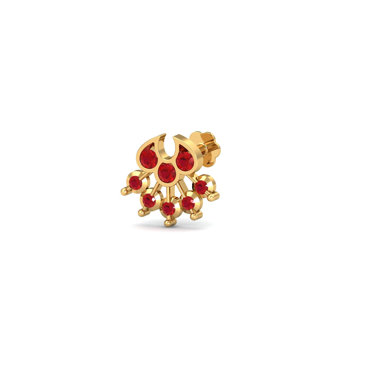 Zinnia Ruby Nose Stud