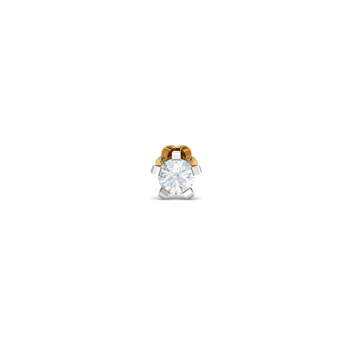 0.16 Ct Solitaire Nose Stud