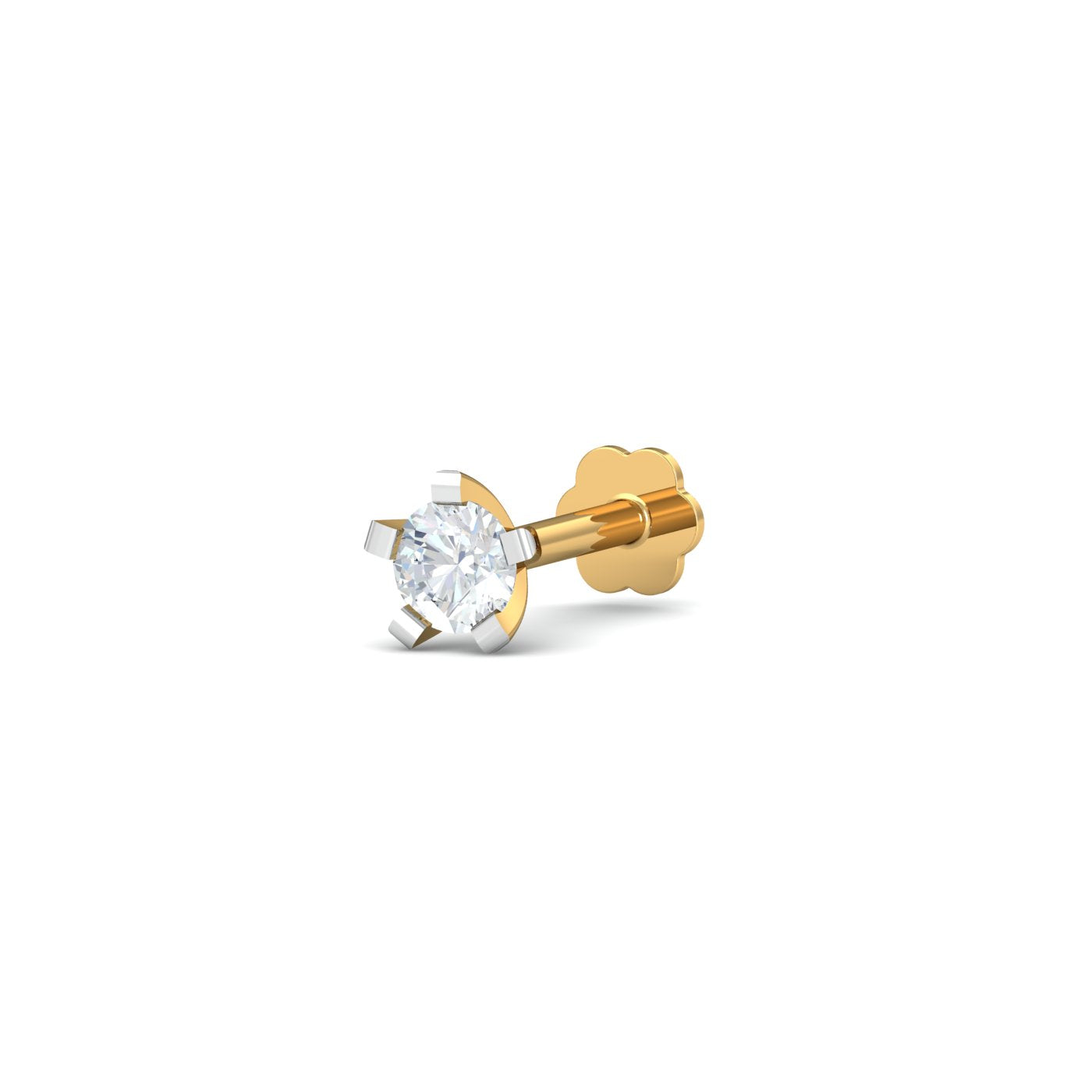 0.16 Ct Solitaire Nose Stud