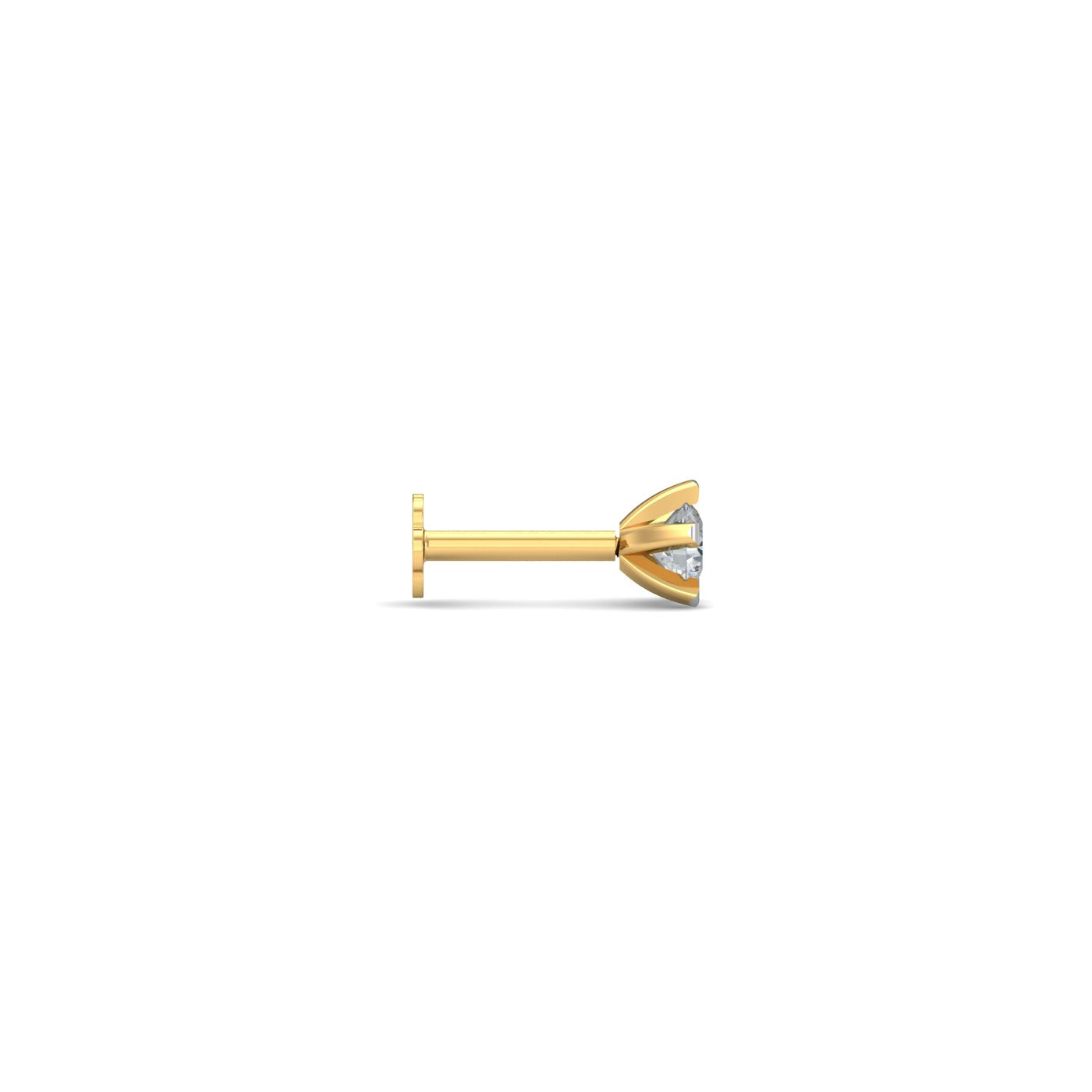 0.16 Ct Solitaire Nose Stud